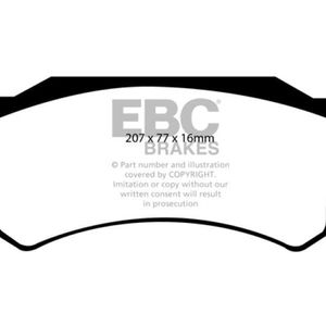 EBC 05-06 Dodge Ram SRT-10 8.3 Yellowstuff Front Brake Pads - DP41739R