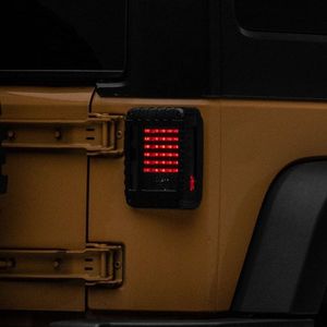 Raxiom 07-18 Jeep Wrangler JK LED Tail Lights- Black Housing (Smoked Lens) - J115435
