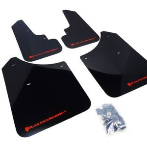 Rally Armor 03-08 Subaru Forester Black UR Mud Flap w/ Red Logo - MF5-UR-BLK/RD
