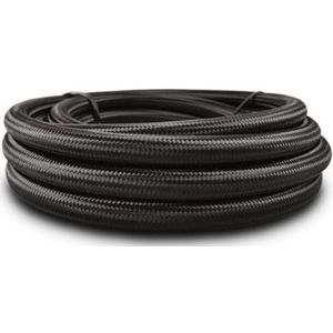 Vibrant -20 AN Black Nylon Braided Flex Hose (20 foot roll) - 11985