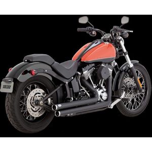 Vance & Hines 18-22 Harley Davidson Softail/ Bigshots Staggered PCX Full System Exhaust - Black - 47341