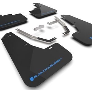 Rally Armor 24-25 Subaru Crosstrek Black UR Mud Flap Light Blue Logo - MF106-UR-BLK-NB