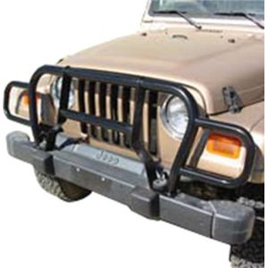Rampage 1987-1995 Jeep Wrangler(YJ) Headlight Euro Grill Guard - Black - 7659