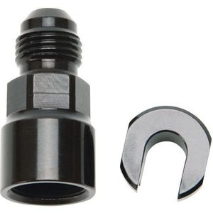 Russell Performance -6 AN Male to 5/16in SAE Quick-Disconnect Female (Black Single) - 644113