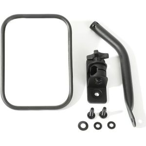 Rugged Ridge 97-18 Jeep Wrangler Textured Black Rectangluar Quick Release Mirror Kit - 11025.18
