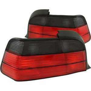 ANZO 1992-1998 BMW 3 Series E36 Coupe/Convertable Taillights Red/Smoke - 221199