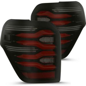 AlphaRex 10-21 Toyota 4Runner LUXX LED Taillights Blk/Red w/Activ Light/Seq Signal - 690050