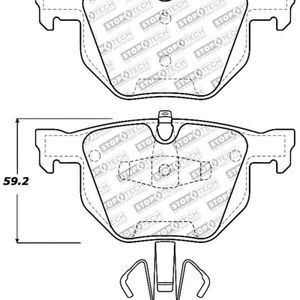 StopTech Performance 06 BMW 330 Series (Exc E90) / 07-09 335 Series Rear Brake Pads - 309.11700