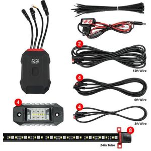 XK Glow RGBW Addressable LED Underglow Kits Advanced XKalpha App Controlled - AP-CAR-ADV