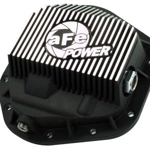 aFe Power Front Differential Cover 5/94-12 Ford Diesel Trucks V8 7.3/6.0/6.4/6.7L (td) Machined Fins - 46-70082