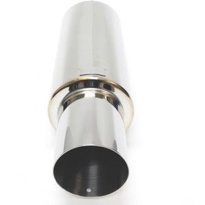 BLOX Racing 60.5mm Street Muffler - Straight Tip - BXEX-00106