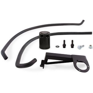 Mishimoto 2013+ Ford Focus ST Baffled Oil Catch Can Kit - Black - MMBCC-FOST-13PBE2