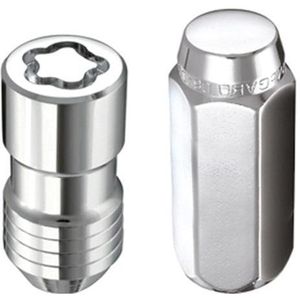 McGard 5 Lug Hex Install Kit w/Locks (Cone Seat Nut) M14X1.5 / 22mm Hex / 1.635in. Length - Chrome - 84525