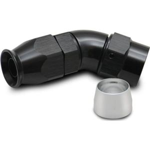 Vibrant 45 Degree One Piece Hose End for PTFE Lined Hose Size -8AN - 28408