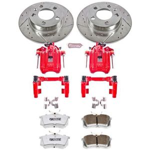 Power Stop 01-05 Volkswagen Jetta Rear Z26 Street Warrior Brake Kit w/Calipers - KC847-26