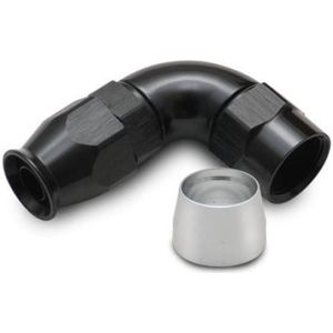 Vibrant 90 Degree High Flow Hose End Fitting for PTFE Lined Hose -16AN - 28916