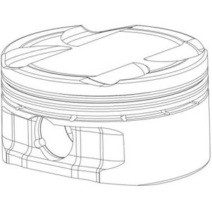 CP Piston & Ring Set for Nissan VR38DETT - Bore (95.5mm) - Size (STD) - CR (9.0) - SC7353-6