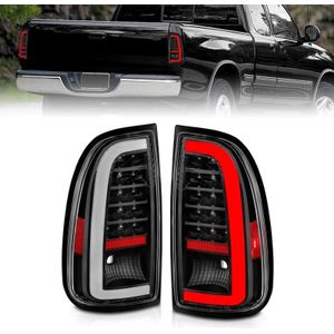 ANZO 00-06 Toyota Tundra LED Taillights w/ Light Bar Black Housing Clear Lens - 311411
