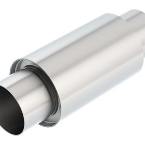 Borla 3 -1/2in In/Out x 5in Round x 8in Long XR-1 Sportsman Shorty Racing Muffler - 40004S