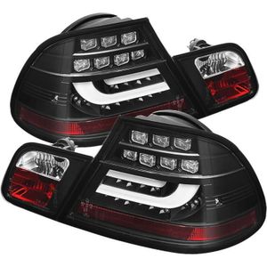 Spyder 04-06 BMW E46 2Dr (Coupe ONLY No Conv.) Lgtbar Styl LED Tail Lghts Blk ALT-YD-BE4604-LBLED-BK - 5076564