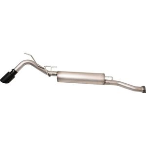 Gibson 16-22 Toyota Tacoma 3.5L 2.5in Cat-Back Single Exhaust System Stainless - Black Elite - 618820B
