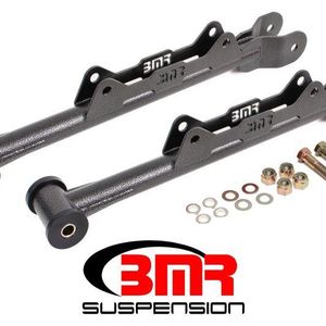 BMR 10-15 5th Gen Camaro Chrome Moly Non-Adj. Rear Lower Control Arms (Delrin) - Black Hammertone - MTCA030H