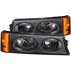 ANZO 2003-2006 Chevrolet Silverado 1500 Euro Parking Lights Black - 511036