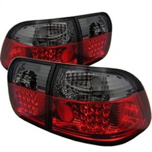 Spyder Honda Civic 96-98 4Dr LED Tail Lights Red Smoke ALT-YD-HC96-4D-LED-RS - 5005038