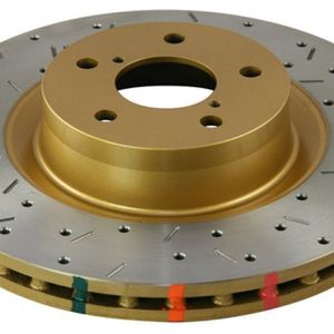 DBA 7/90-96 Turbo/6/89-96 Non-Turbo 300ZX Front Drilled & Slotted 4000 Series Rotor - 4909XS