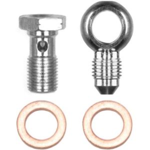 Wilwood Banjo Fitting Kit -3 male to 10mm-1.00 Banjo Bolt & Crush Washers (1 qty) - 220-14431