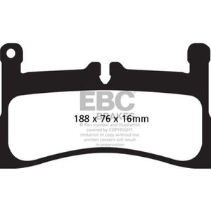 EBC 12-15 Porsche 911 (991) (Cast Iron Rotor only) 3.4 Carrera Redstuff Rear Brake Pads - DP32098C