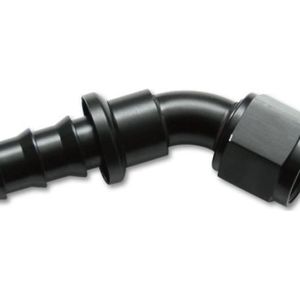 Vibrant -8AN Push-On 45 Deg Hose End Fitting - Aluminum - 22408