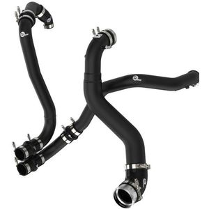 aFe BladeRunner 21-22 Ford F-150 Ecoboost V6-3.5L(tt) Aluminum Hot and Cold Charge Pipe Kit Black - 46-20514-B