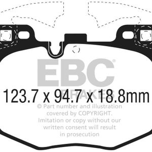 EBC 2017+ BMW 530 2.0L Turbo (G30) Redstuff Front Brake Pads - DP32302C