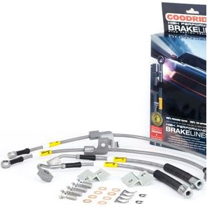 Goodridge 15-17 Ford Mustang GT Stainless Steel Brake Line Kit - 12366