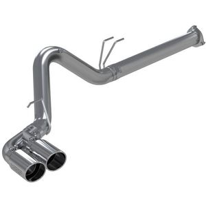 MBRP 2015 Ford F250/350/450 6.7L 4in Filter Back Dual Single Side Exit 5in Tips T409 Exhaust - PS6288409