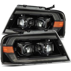 AlphaRex 04-08 Ford F150 PRO-Series Projector Headlights Chrome w/ Sequential Signal and DRL - 880136
