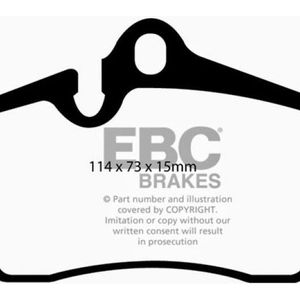 EBC 04-08 Porsche Boxster (Cast Iron Rotors only) 2.7 Yellowstuff Rear Brake Pads - DP41920R