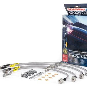 Goodridge 17-18 Honda Civic (Base/LX/EX) Stainless Steel Brake Line Kit - 20042