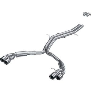 MBRP 18-21 Audi S5 Coupe/S4 Sedan T304 SS 2.5in Cat-Back Quad Rear Exit Exhaust - SS Tips - PS4607304