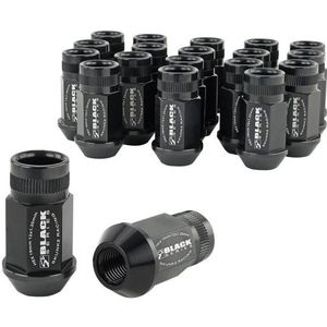 Skunk2 12x1.25 Forged Lug Nut - Black (Set of 20) - 520-99-0835