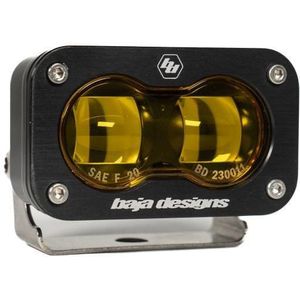 Baja Designs 17-20 Ford F-150 Raptor S2 SAE Sportsmen Fog Pocket Kit - Amber - 448176