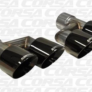 Corsa 2015-2017 Ford Mustang GT 5.0 Black Quad Tips Kit - 14333BLK