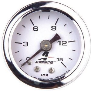 Aeromotive 0-15 PSI Fuel Pressure Gauge - 15632