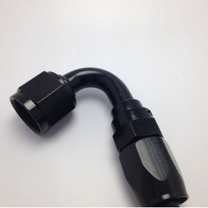 Fragola -6AN x 120 Degree Pro-Flow Hose End - Black - 231206-BL