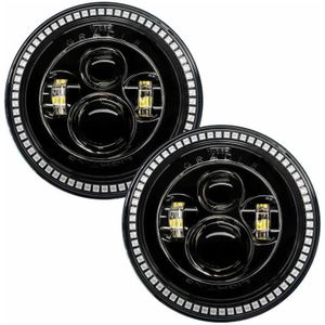 Oracle 7in High Powered LED Headlights - Black Bezel - ColorSHIFT No Controller - 5769-334