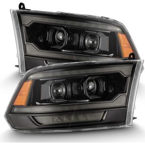 AlphaRex 09-18 RAM 1500 PRO-Series Proj Headlights Alpha-Black w/Sequential Signal & Top/Middle DRL - 880563