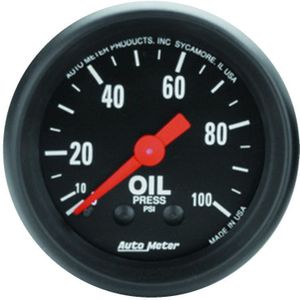 Autometer Z Series 52mm 0-100 PSI Mechanical Oil Pressure Gauge - 2604