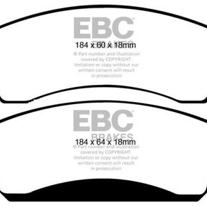 EBC 09-14 Cadillac Escalade 6.0 Hybrid Yellowstuff Front Brake Pads - DP41830R