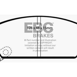 EBC 93-95 Honda Civic Coupe 1.5 DX Redstuff Front Brake Pads - DP3911C